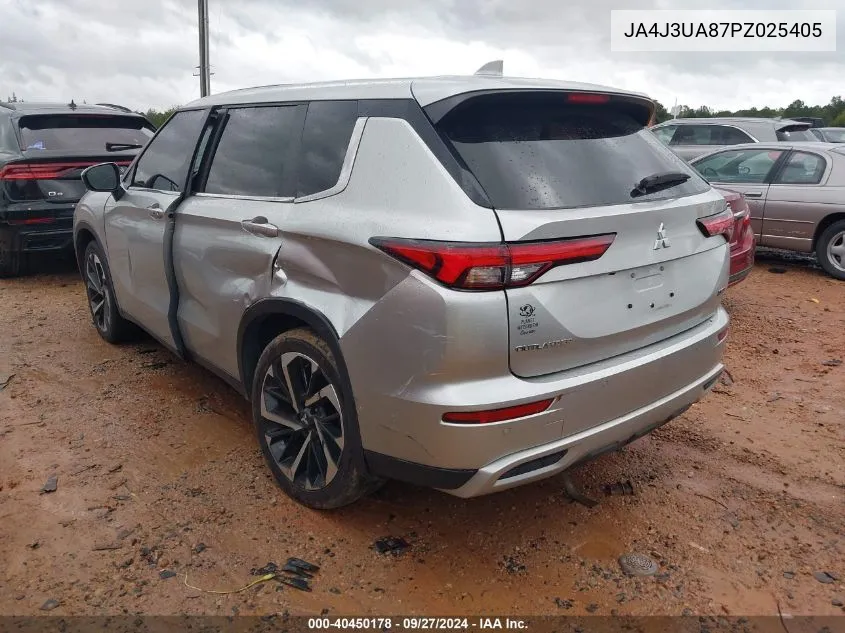 2023 Mitsubishi Outlander Se 2.5 2Wd/Se Black Edition 2Wd/Se Special Edition 2Wd VIN: JA4J3UA87PZ025405 Lot: 40450178