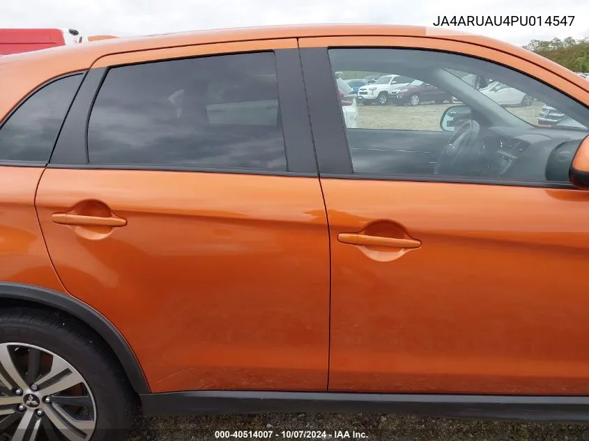 2023 Mitsubishi Outlander Sport S/Se/Es/Le/Ralliart/Rugge VIN: JA4ARUAU4PU014547 Lot: 40514007