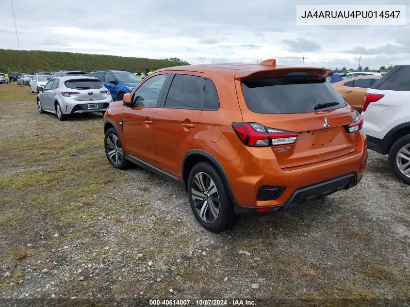 2023 Mitsubishi Outlander Sport S/Se/Es/Le/Ralliart/Rugge VIN: JA4ARUAU4PU014547 Lot: 40514007