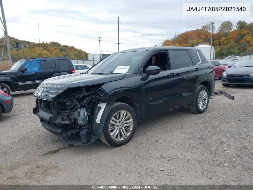 2023 Mitsubishi Outlander Es 2.5 VIN: JA4J4TA85PZ021540 Lot: 40684086