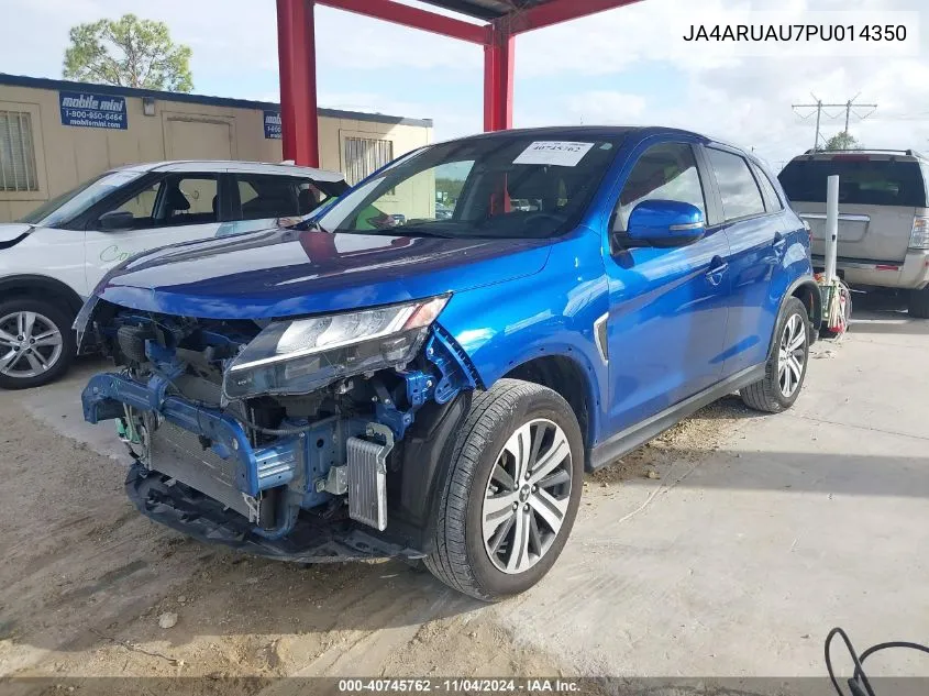 2023 Mitsubishi Outlander Sport 2.0 Se VIN: JA4ARUAU7PU014350 Lot: 40745762