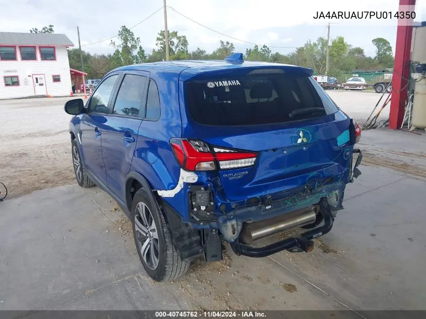 2023 Mitsubishi Outlander Sport 2.0 Se VIN: JA4ARUAU7PU014350 Lot: 40745762