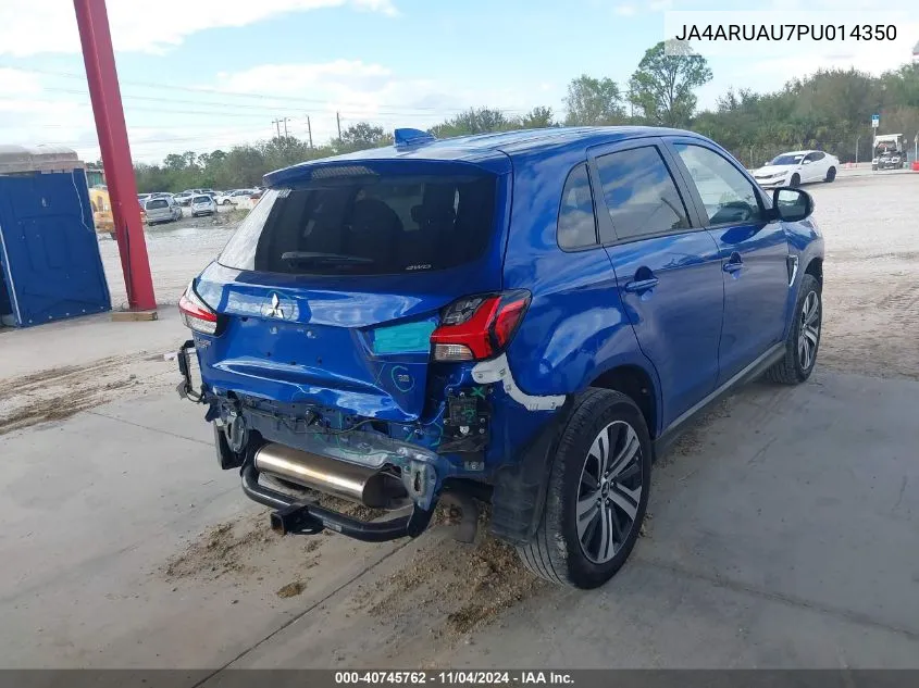 2023 Mitsubishi Outlander Sport 2.0 Se VIN: JA4ARUAU7PU014350 Lot: 40745762