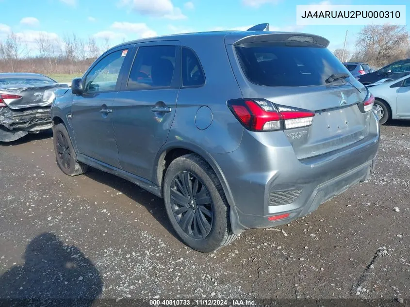 2023 Mitsubishi Outlander Sport 2.0 Es /2.0 Le /2.0 Ralliart /2.0 S /2.0 Se VIN: JA4ARUAU2PU000310 Lot: 40810733