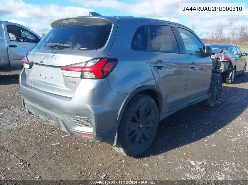 2023 Mitsubishi Outlander Sport 2.0 Es /2.0 Le /2.0 Ralliart /2.0 S /2.0 Se VIN: JA4ARUAU2PU000310 Lot: 40810733