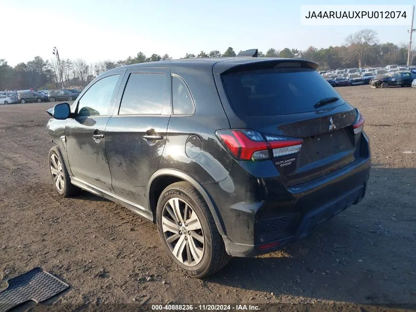 2023 Mitsubishi Outlander Sport 2.0 Es VIN: JA4ARUAUXPU012074 Lot: 40888236