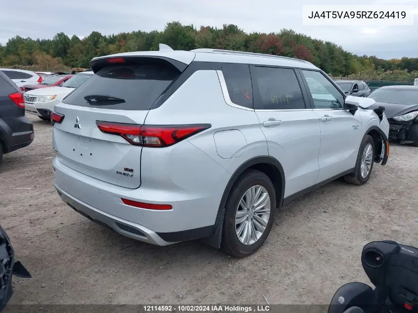 2024 Mitsubishi Outlander Se/Ralliart VIN: JA4T5VA95RZ624419 Lot: 12114592