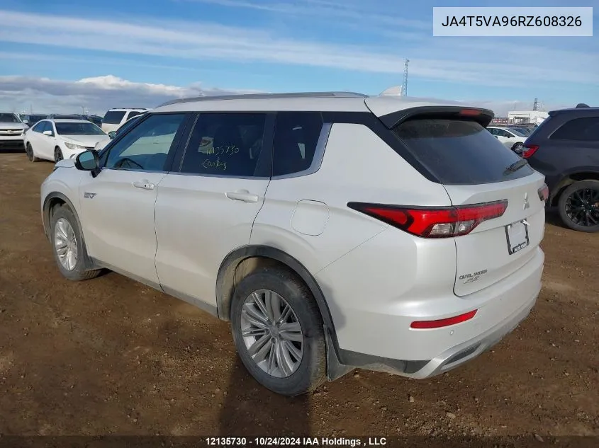 2024 Mitsubishi Outlander Se/Ralliart VIN: JA4T5VA96RZ608326 Lot: 12135730