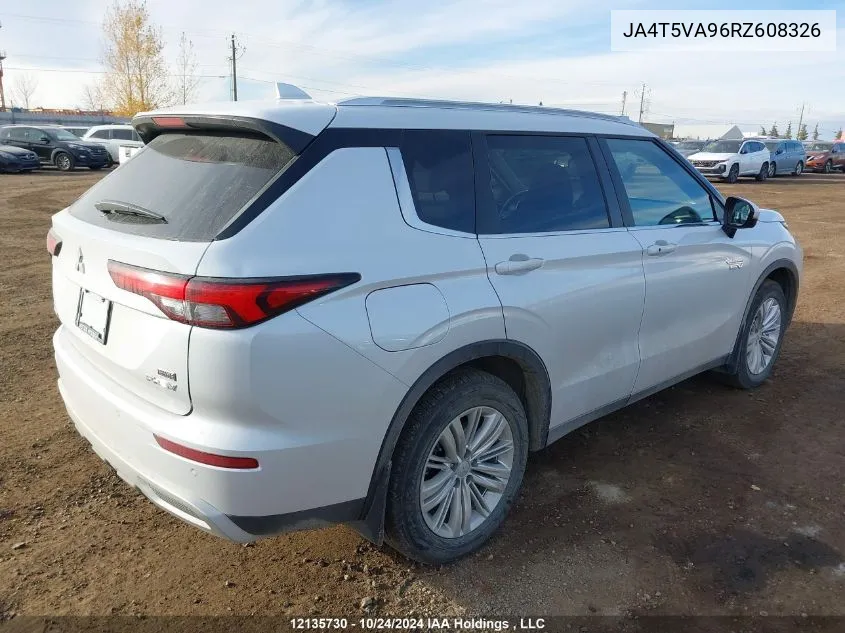 2024 Mitsubishi Outlander Se/Ralliart VIN: JA4T5VA96RZ608326 Lot: 12135730