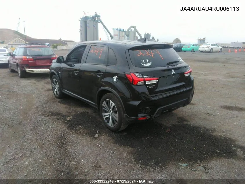 JA4ARUAU4RU006113 2024 Mitsubishi Outlander Sport 2.0 Es Awc