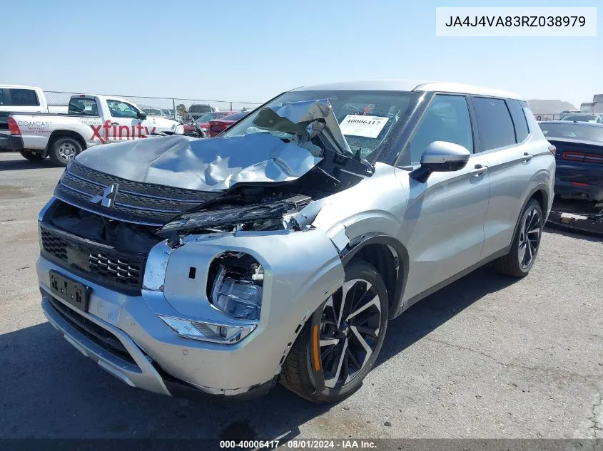 2024 Mitsubishi Outlander Se 2.5 S-Awc/Se Black Edition S-Awc/Se Black Edition W/Pano Roof S-Awc/Se Ralliart S-Awc VIN: JA4J4VA83RZ038979 Lot: 40006417