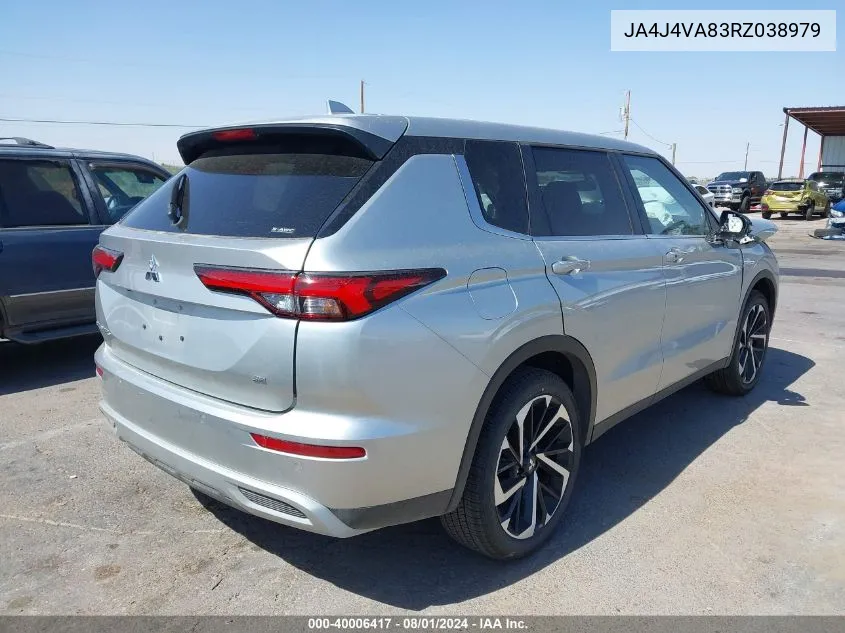 2024 Mitsubishi Outlander Se 2.5 S-Awc/Se Black Edition S-Awc/Se Black Edition W/Pano Roof S-Awc/Se Ralliart S-Awc VIN: JA4J4VA83RZ038979 Lot: 40006417