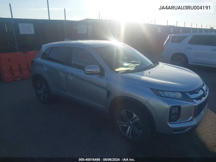 JA4ARUAU3RU004191 2024 Mitsubishi Outlander Sport 2.0 Es Awc/2.0 Le Awc/2.0 Ralliart Awc/2.0 S Awc/2.0 Se Awc/2.0 Trail Edition Awc