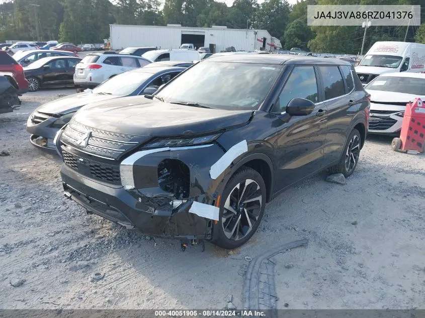 2024 Mitsubishi Outlander Se 2.5 2Wd/Se Black Edition S-Awc/Se Black Edition W/Pano Roof VIN: JA4J3VA86RZ041376 Lot: 40051905