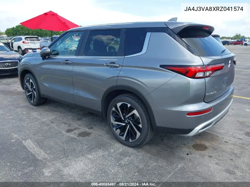 2024 Mitsubishi Outlander Se 2.5 2Wd/Se Black Edition S-Awc/Se Black Edition W/Pano Roof VIN: JA4J3VA8XRZ041574 Lot: 40085497