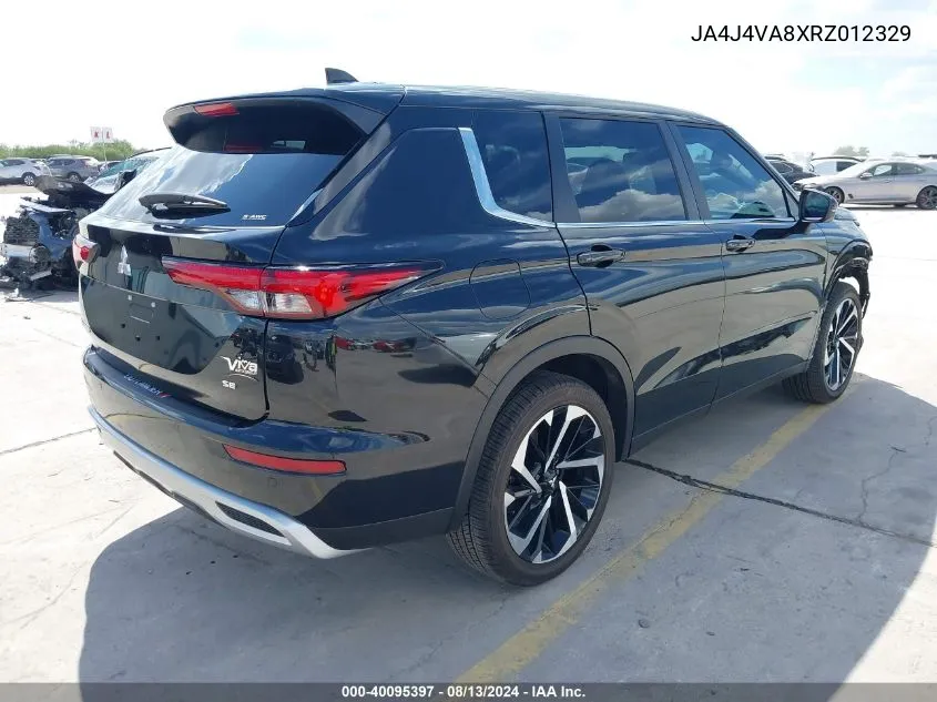 JA4J4VA8XRZ012329 2024 Mitsubishi Outlander Se 2.5 S-Awc