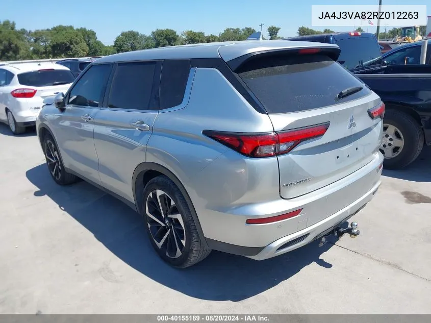 2024 Mitsubishi Outlander Se/Black Edition VIN: JA4J3VA82RZ012263 Lot: 40155189