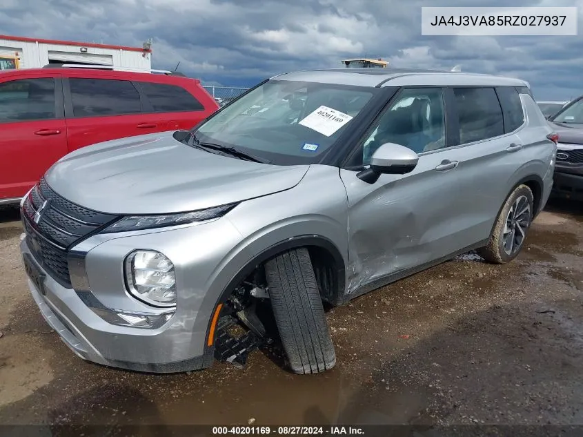 2024 Mitsubishi Outlander Se 2.5 2Wd VIN: JA4J3VA85RZ027937 Lot: 40201169