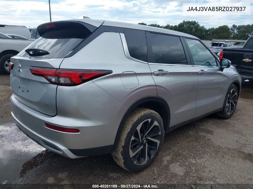 2024 Mitsubishi Outlander Se 2.5 2Wd VIN: JA4J3VA85RZ027937 Lot: 40201169