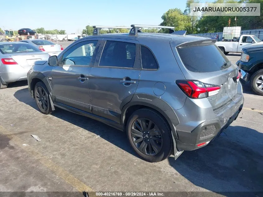 2024 Mitsubishi Outlander Sport 2.0 Trail Edition Awc VIN: JA4ARUAU0RU005377 Lot: 40216769