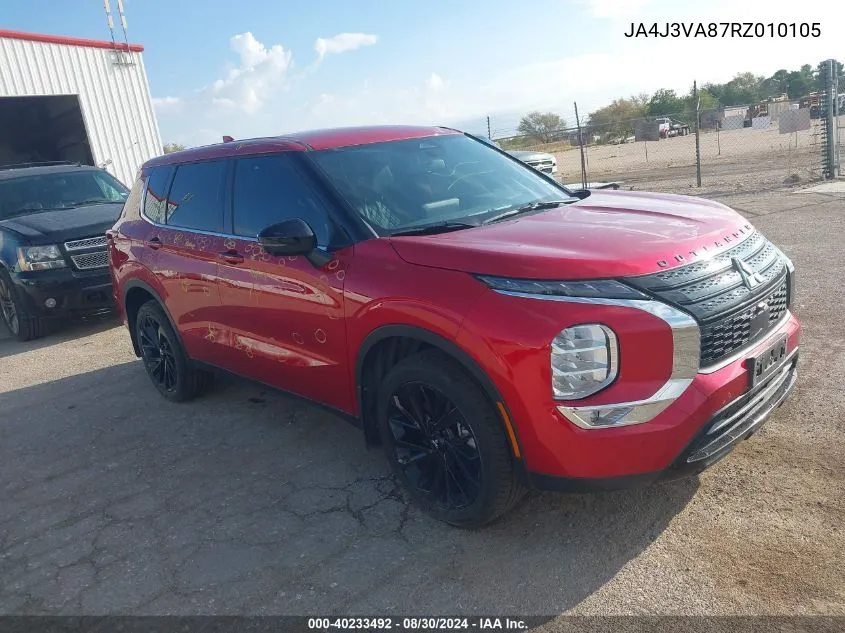 2024 Mitsubishi Outlander Se Black Edition S-Awc VIN: JA4J3VA87RZ010105 Lot: 40233492