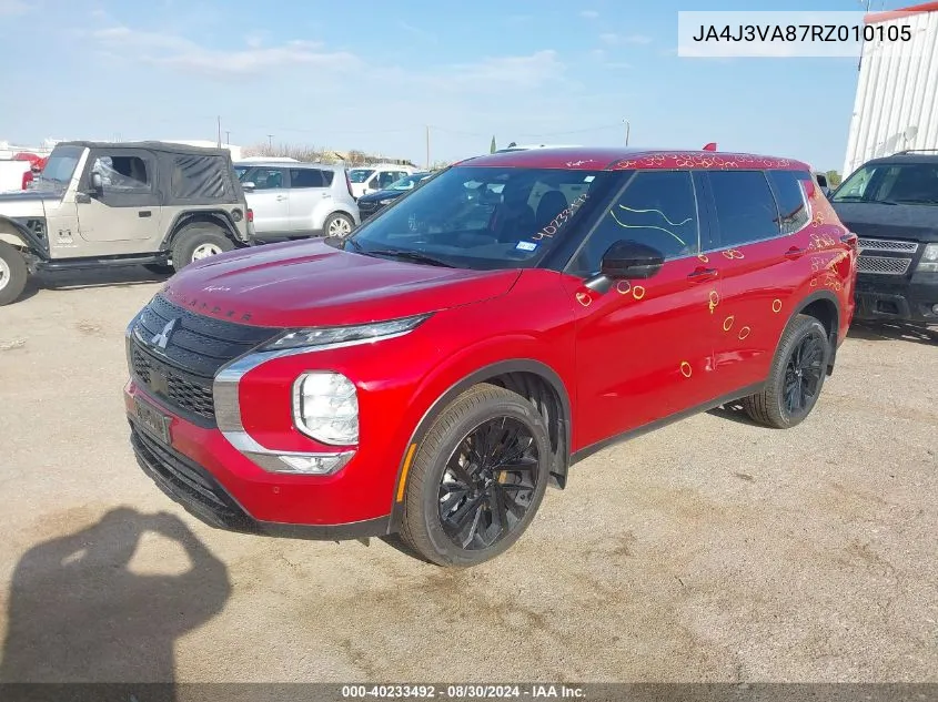 2024 Mitsubishi Outlander Se Black Edition S-Awc VIN: JA4J3VA87RZ010105 Lot: 40233492