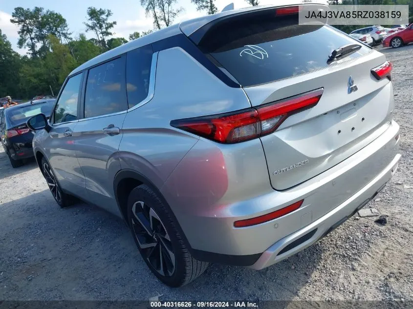 2024 Mitsubishi Outlander Se 2.5 2Wd/Se Black Edition S-Awc/Se Black Edition W/Pano Roof VIN: JA4J3VA85RZ038159 Lot: 40316626