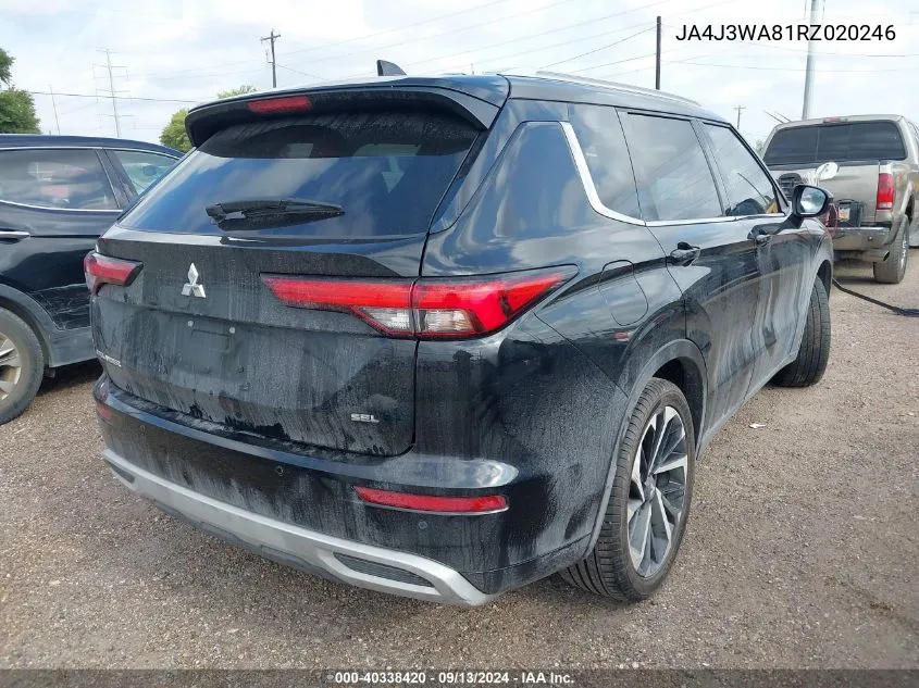 2024 Mitsubishi Outlander Sel VIN: JA4J3WA81RZ020246 Lot: 40338420