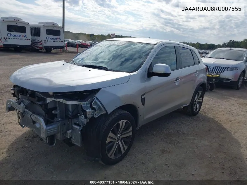 2024 Mitsubishi Outlander Sport 2.0 Es Awc VIN: JA4ARUAU8RU007555 Lot: 40377151