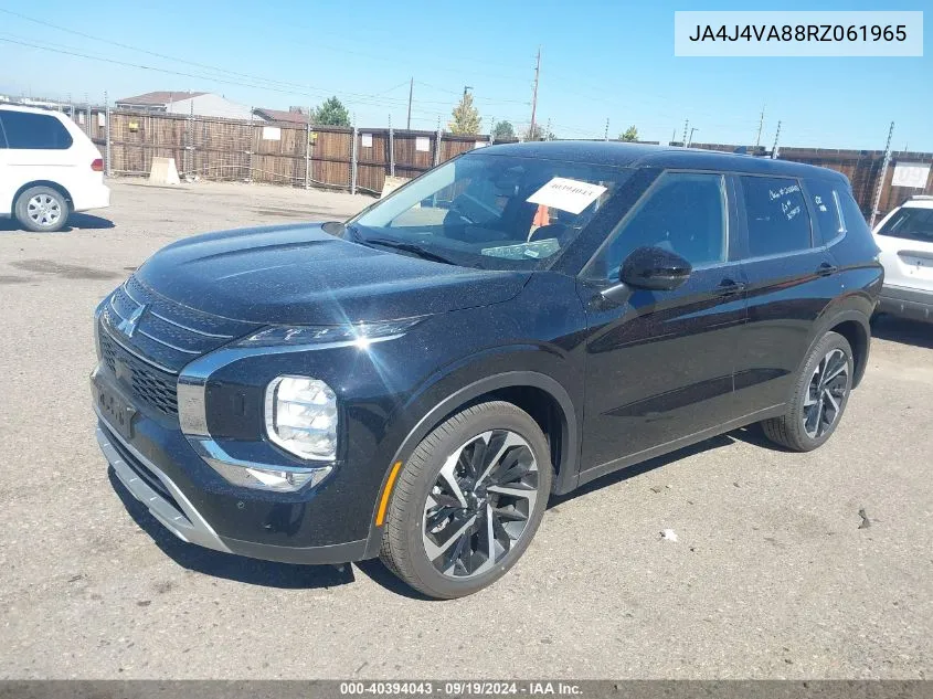 2024 Mitsubishi Outlander Se 2.5 S-Awc/Se Black Edition S-Awc/Se Black Edition W/Pano Roof S-Awc/Se Ralliart S-Awc VIN: JA4J4VA88RZ061965 Lot: 40394043