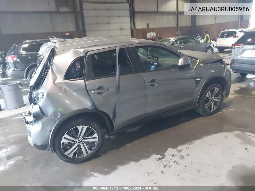 JA4ARUAU3RU005986 2024 Mitsubishi Outlander Sport 2.0 Es Awc