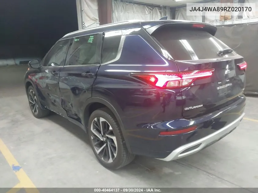 JA4J4WA89RZ020170 2024 Mitsubishi Outlander Sel 2.5 S-Awc