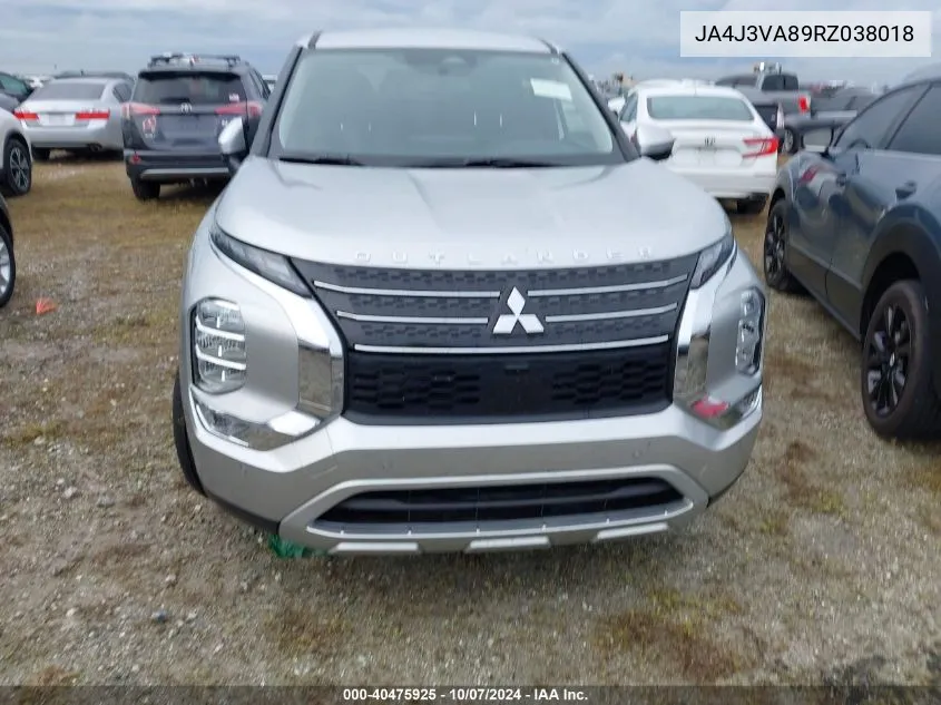 JA4J3VA89RZ038018 2024 Mitsubishi Outlander Se/Black Edition