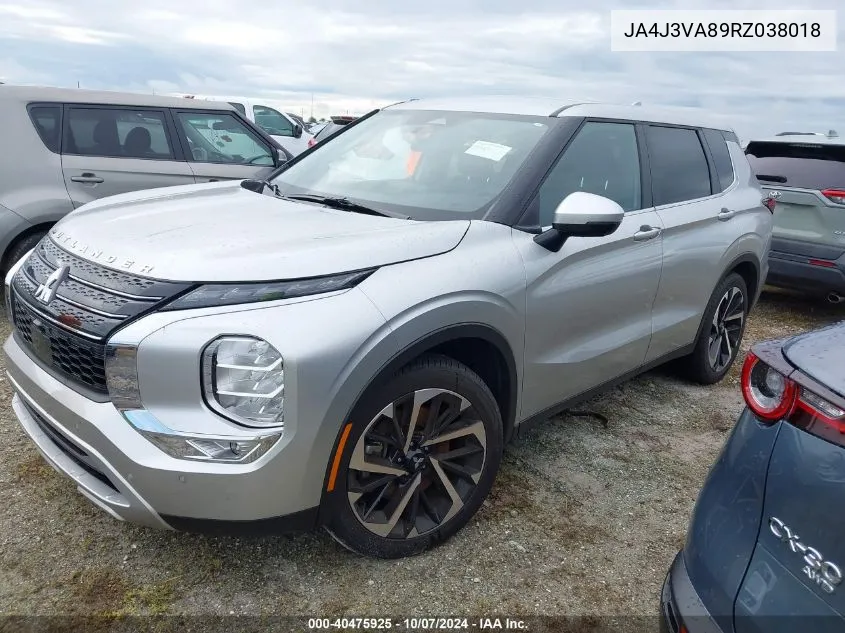 2024 Mitsubishi Outlander Se/Black Edition VIN: JA4J3VA89RZ038018 Lot: 40475925