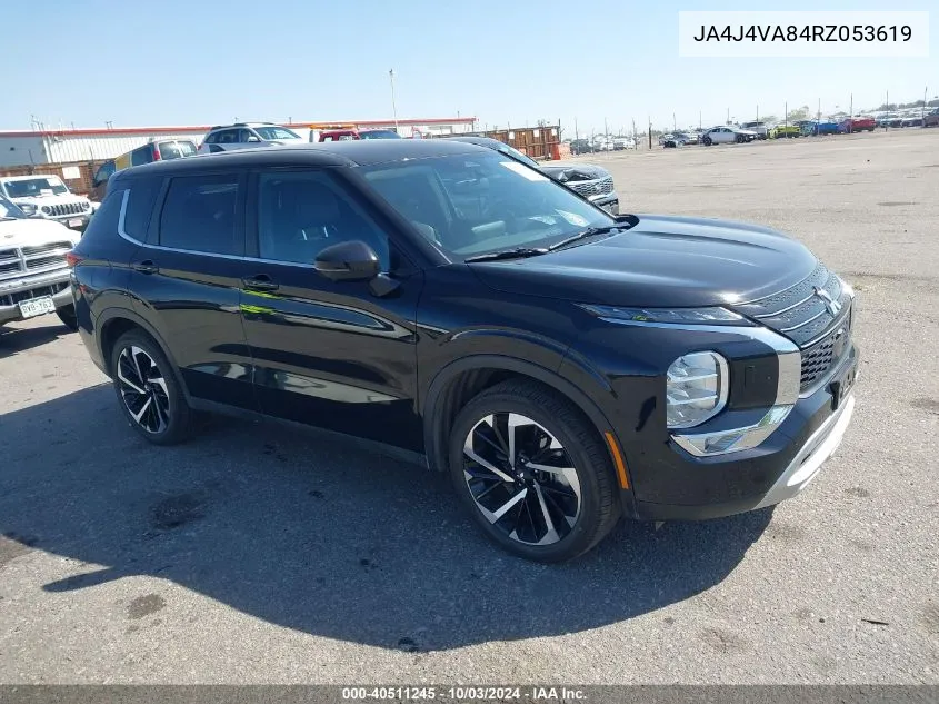 2024 Mitsubishi Outlander Se 2.5 /Se Black Edition /Se Black Edition W/Pano Roof /Se Ralliart VIN: JA4J4VA84RZ053619 Lot: 40511245