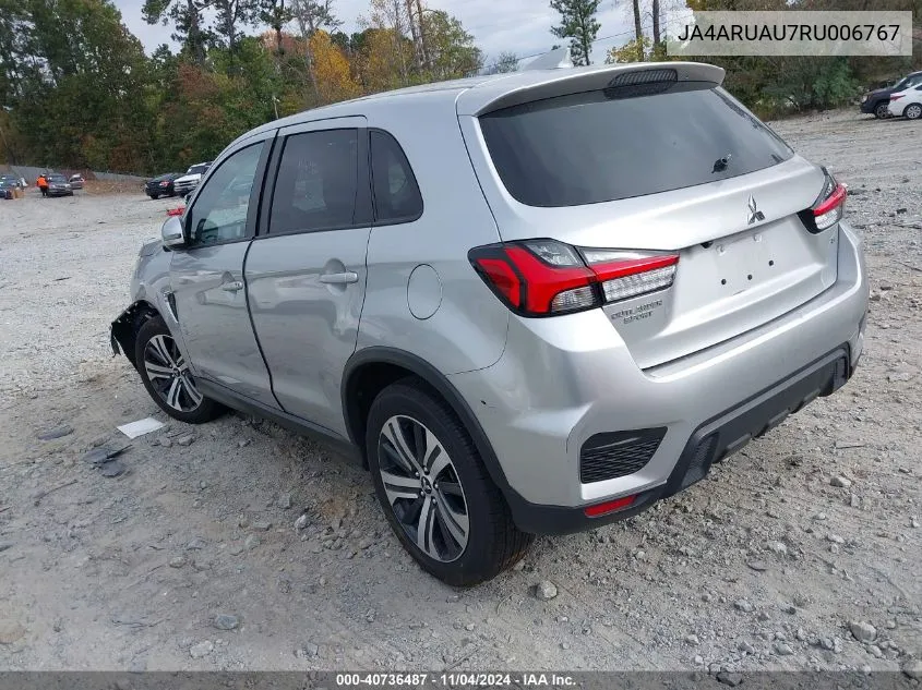 2024 Mitsubishi Outlander Sport 2.0 Es /2.0 Le /2.0 Ralliart /2.0 S /2.0 Se /2.0 Trail Edition /Es/Le/Ralliart/S/Se/Trail Edition VIN: JA4ARUAU7RU006767 Lot: 40736487