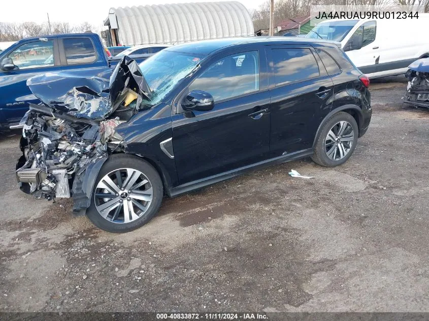 2024 Mitsubishi Outlander Sport 2.0 Es /2.0 Le /2.0 Ralliart /2.0 S /2.0 Se /2.0 Trail Edition /Es/Le/Ralliart/S/Se/Trail Edition VIN: JA4ARUAU9RU012344 Lot: 40833872