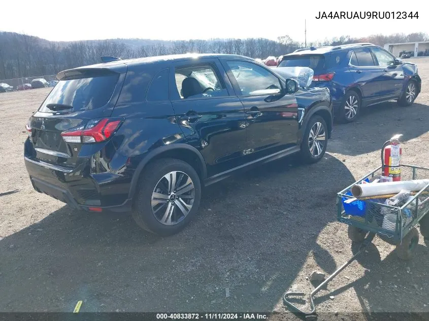 2024 Mitsubishi Outlander Sport 2.0 Es /2.0 Le /2.0 Ralliart /2.0 S /2.0 Se /2.0 Trail Edition /Es/Le/Ralliart/S/Se/Trail Edition VIN: JA4ARUAU9RU012344 Lot: 40833872