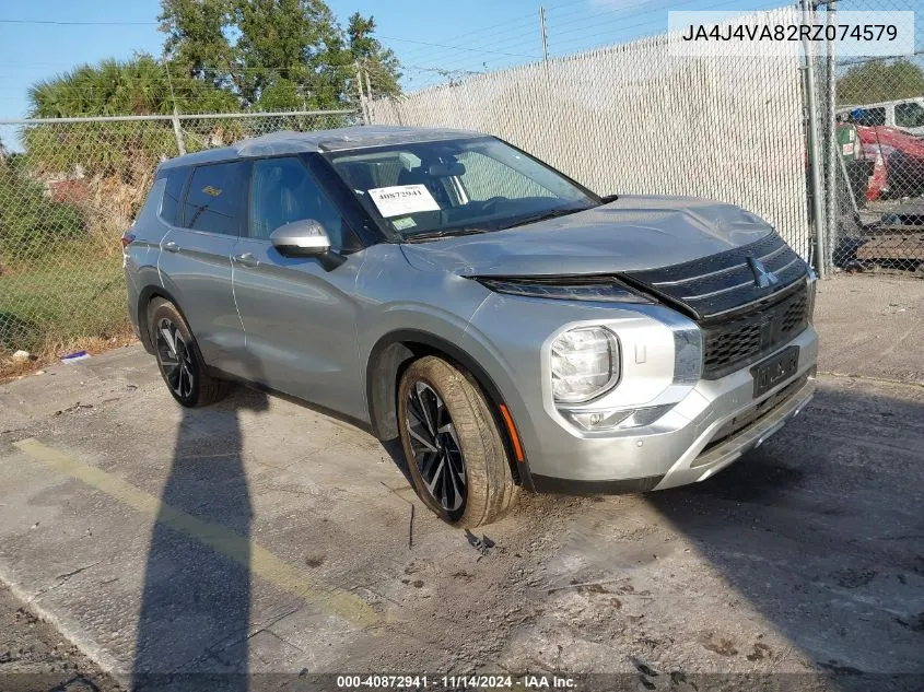 2024 Mitsubishi Outlander Se 2.5 /Se Black Edition /Se Black Edition W/Pano Roof /Se Ralliart VIN: JA4J4VA82RZ074579 Lot: 40872941