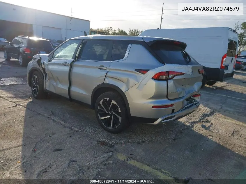 2024 Mitsubishi Outlander Se 2.5 /Se Black Edition /Se Black Edition W/Pano Roof /Se Ralliart VIN: JA4J4VA82RZ074579 Lot: 40872941