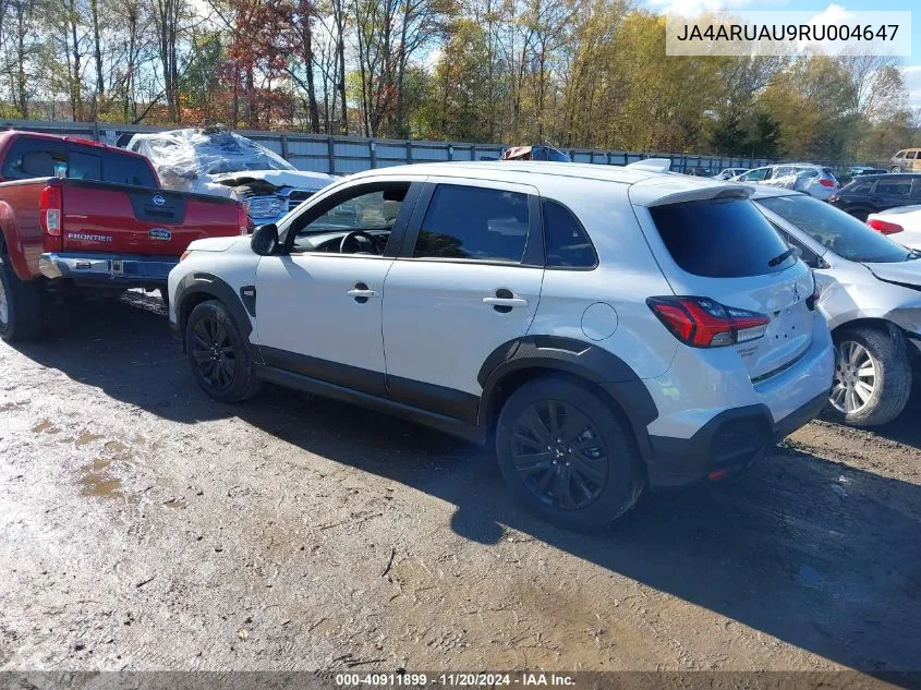 2024 Mitsubishi Outlander Sport VIN: JA4ARUAU9RU004647 Lot: 40911899