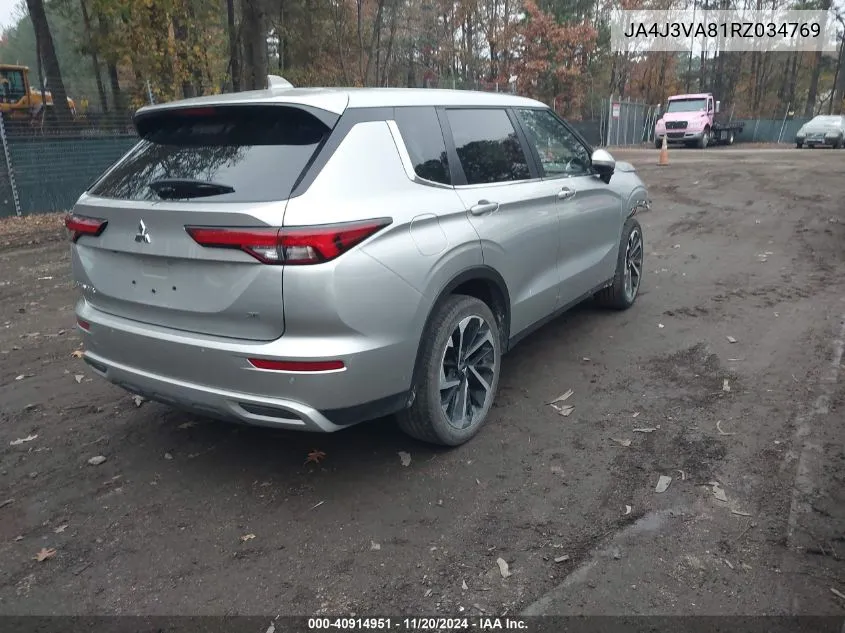 2024 Mitsubishi Outlander Se 2.5 2Wd/Se Black Edition S-Awc/Se Black Edition W/Pano Roof VIN: JA4J3VA81RZ034769 Lot: 40914951