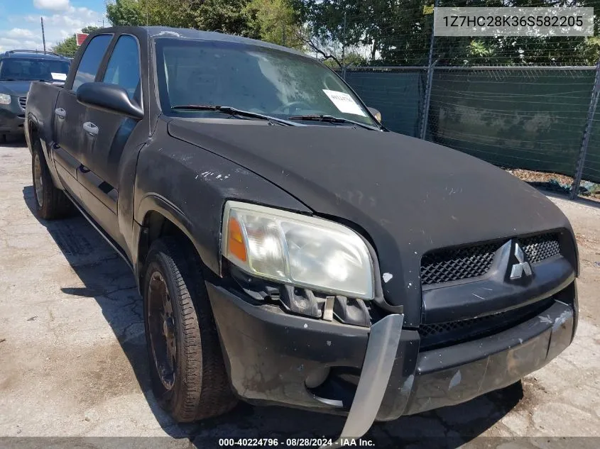 2006 Mitsubishi Raider Ls VIN: 1Z7HC28K36S582205 Lot: 40224796