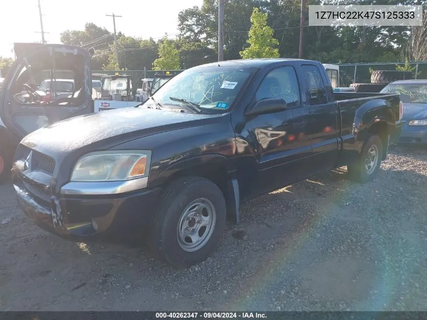 2007 Mitsubishi Raider Ls VIN: 1Z7HC22K47S125333 Lot: 40262347