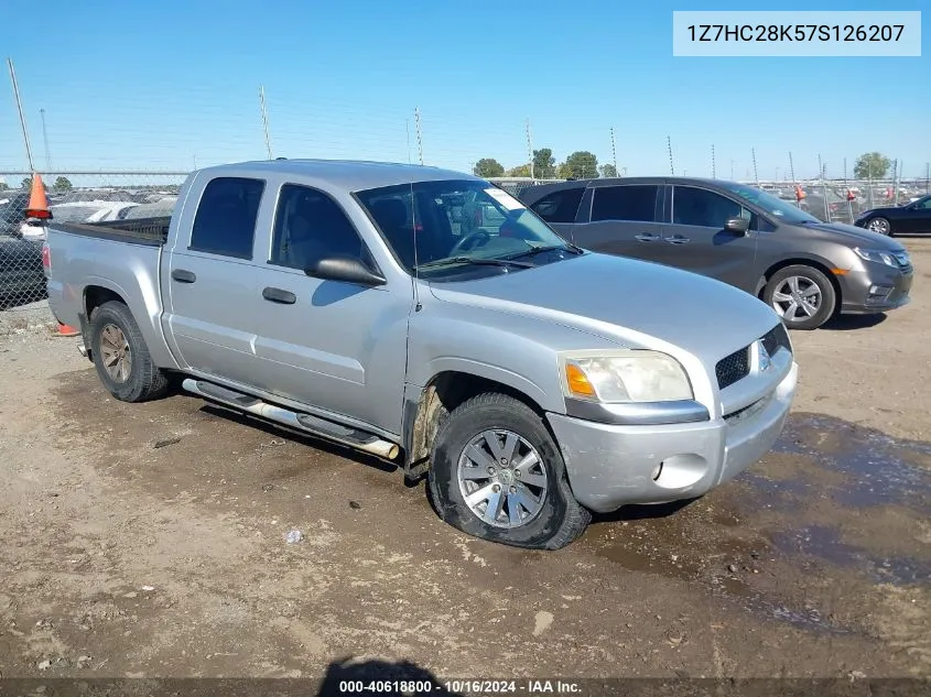 2007 Mitsubishi Raider Ls VIN: 1Z7HC28K57S126207 Lot: 40618800