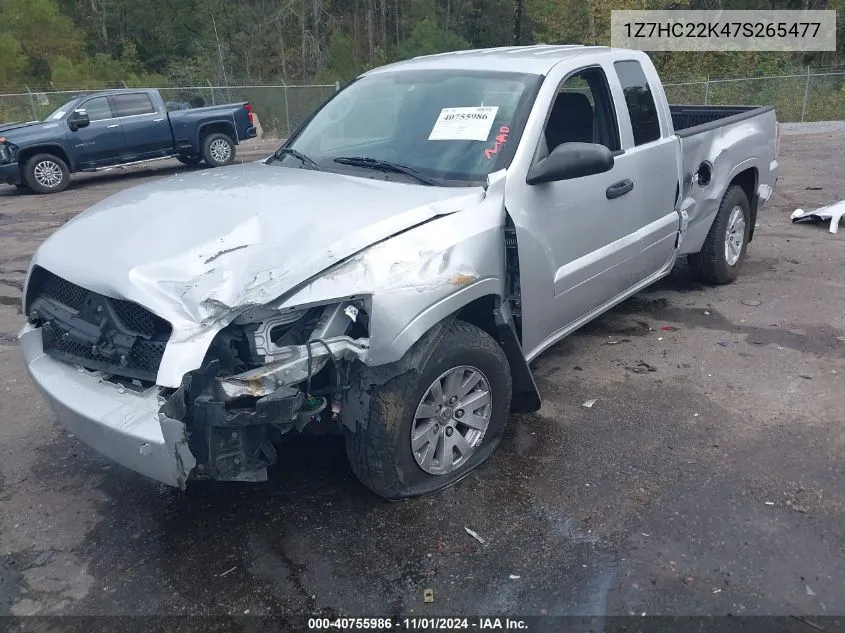 2007 Mitsubishi Raider Ls VIN: 1Z7HC22K47S265477 Lot: 40755986