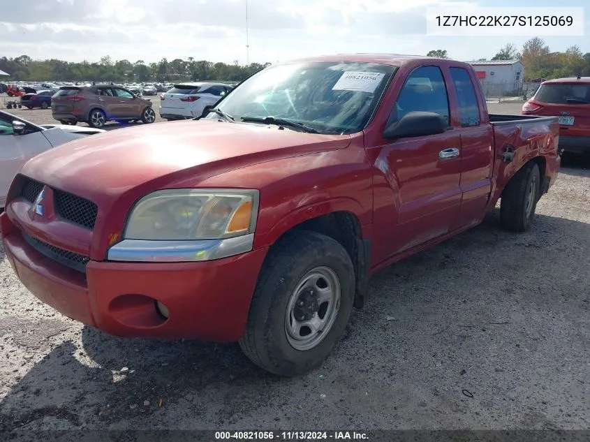 2007 Mitsubishi Raider Ls VIN: 1Z7HC22K27S125069 Lot: 40821056