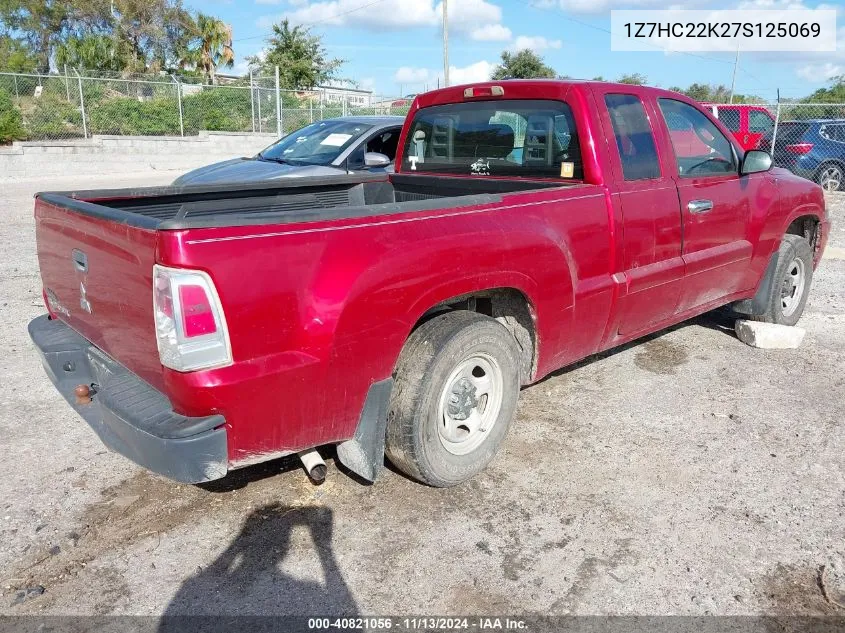 2007 Mitsubishi Raider Ls VIN: 1Z7HC22K27S125069 Lot: 40821056