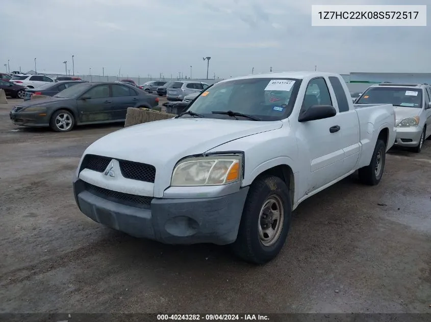 1Z7HC22K08S572517 2008 Mitsubishi Raider Ls