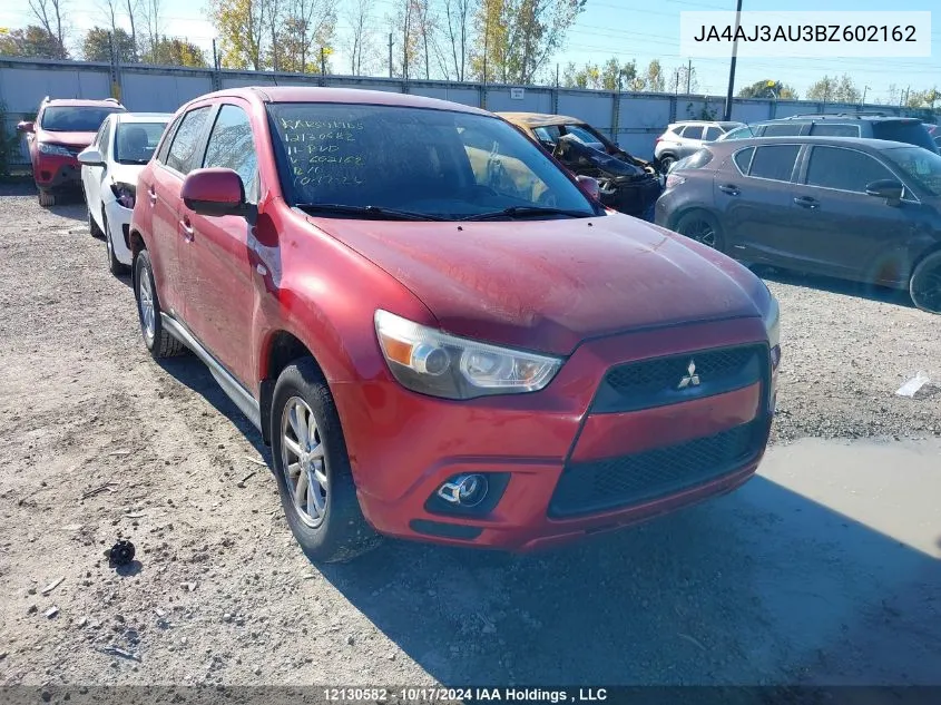 2011 Mitsubishi Rvr VIN: JA4AJ3AU3BZ602162 Lot: 12130582